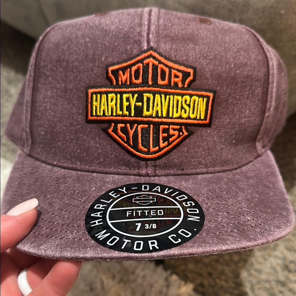 NWT Harley Davidson Fitted Hat size L